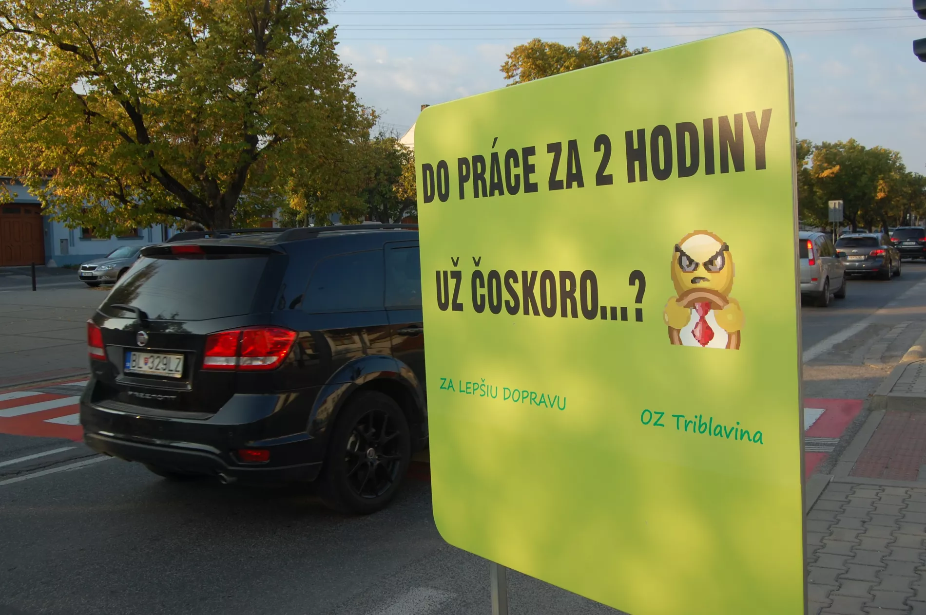 Dopravný protest vo Vajnoroch a Ivanke