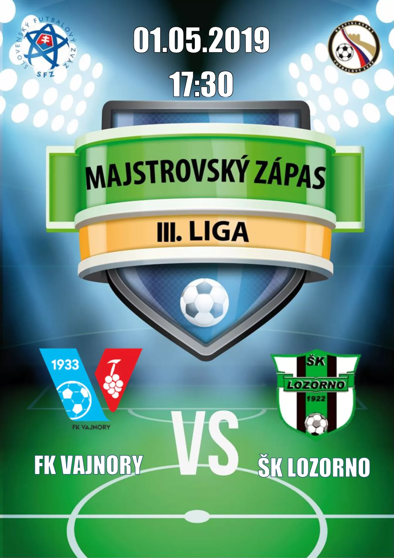 FK Vajnory - ŠK Lozorno 1. mája 2019