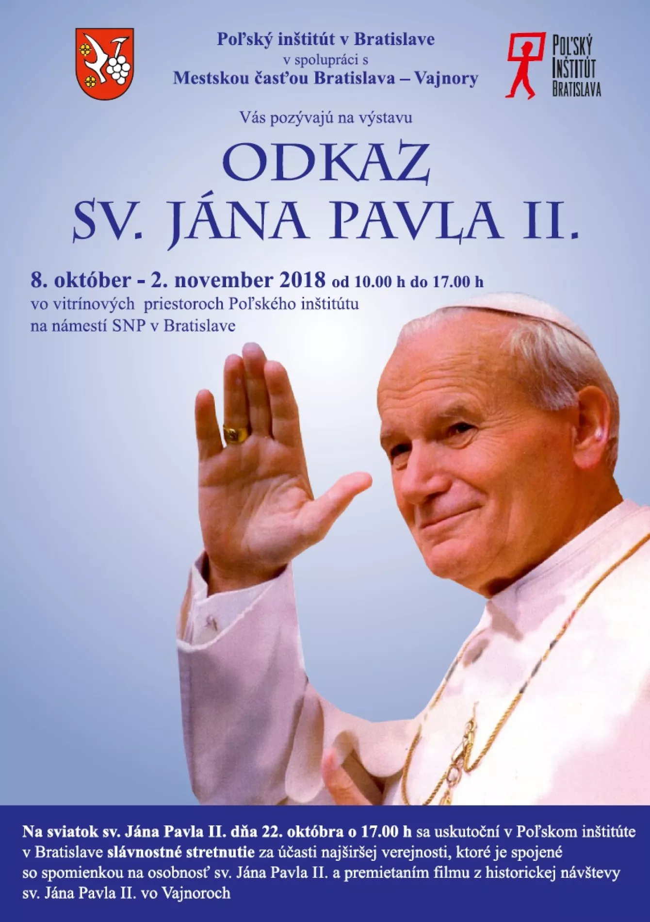 Odkaz sv. Jána Pavla II. výstava