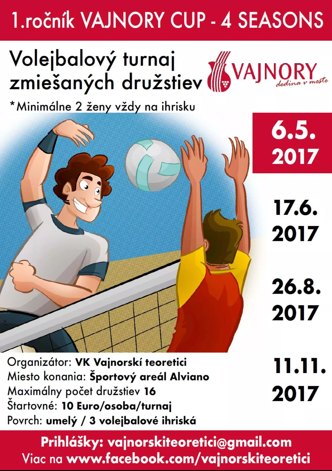 Vajnory cup – 4 SEASONS 6.5.2017