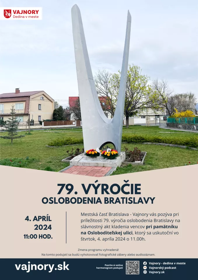 79. výročie oslobodenia Bratislavy