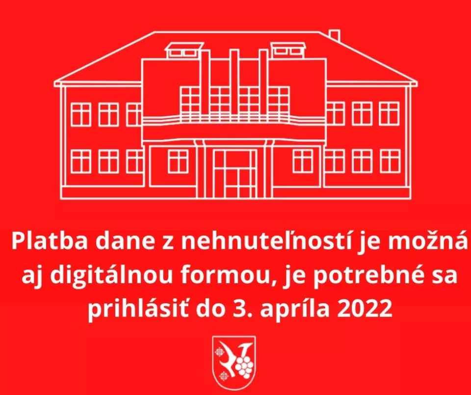 Daň z nehnuteľností je možné tento rok zaplatiť aj digitálnou formou, je však potrebné sa prihlásiť do 3. apríla 2022