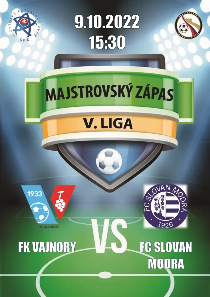 Futbalový zápas FK Vajnory vs. FC Slovan Modra