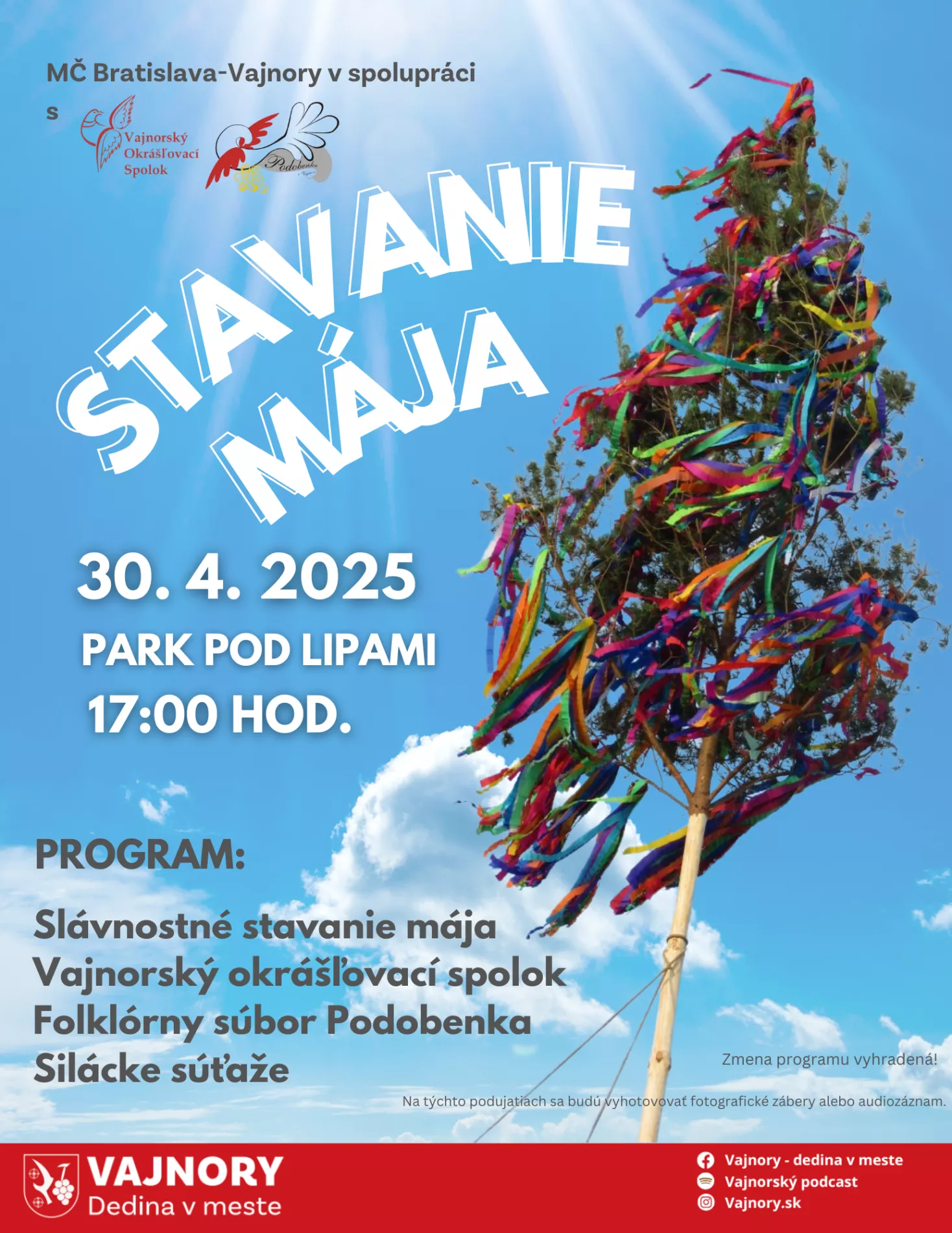 STAVANIE MÁJA VO VAJNOROCH