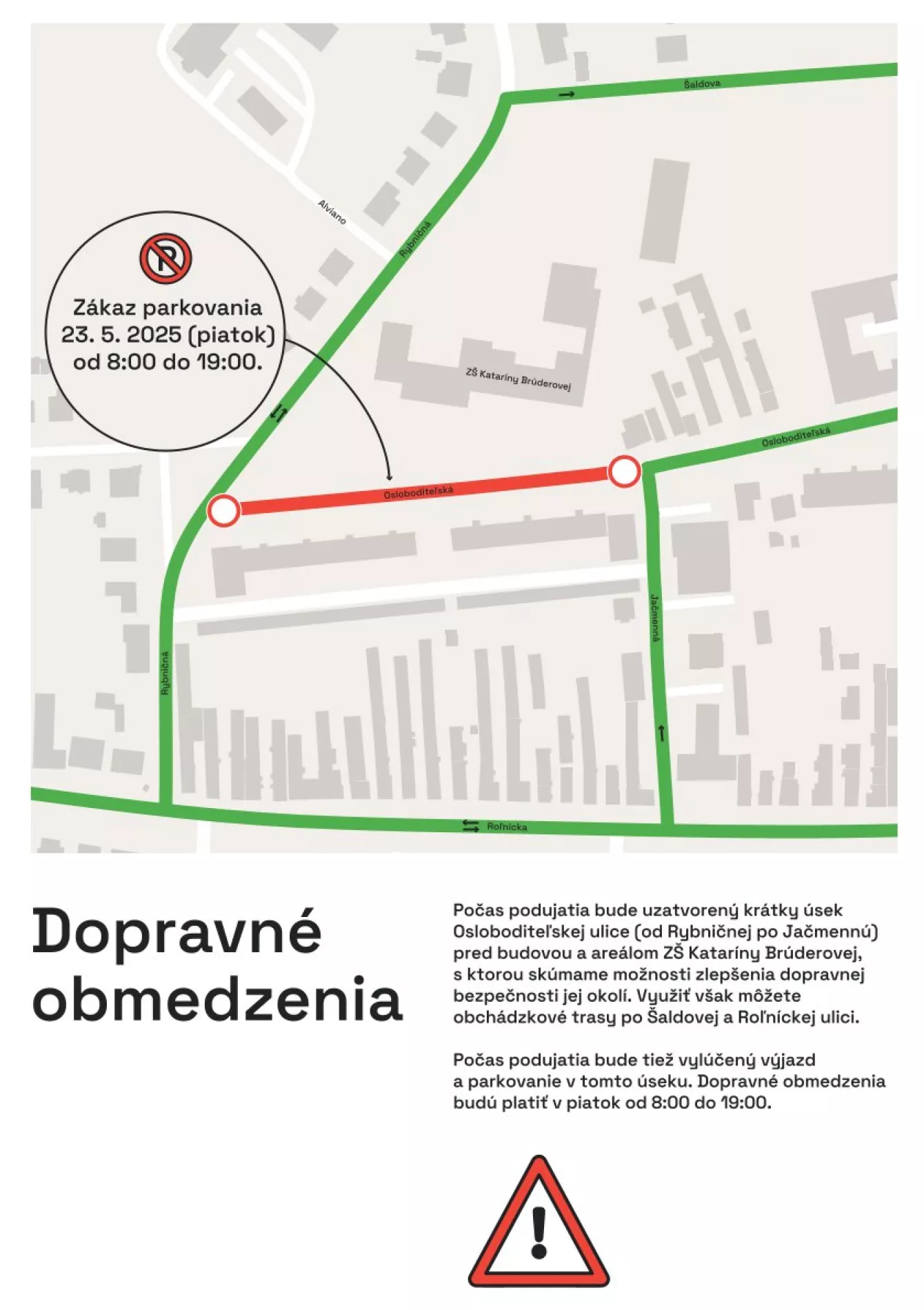 Dopravné obmedzenia 23.5. 2025 