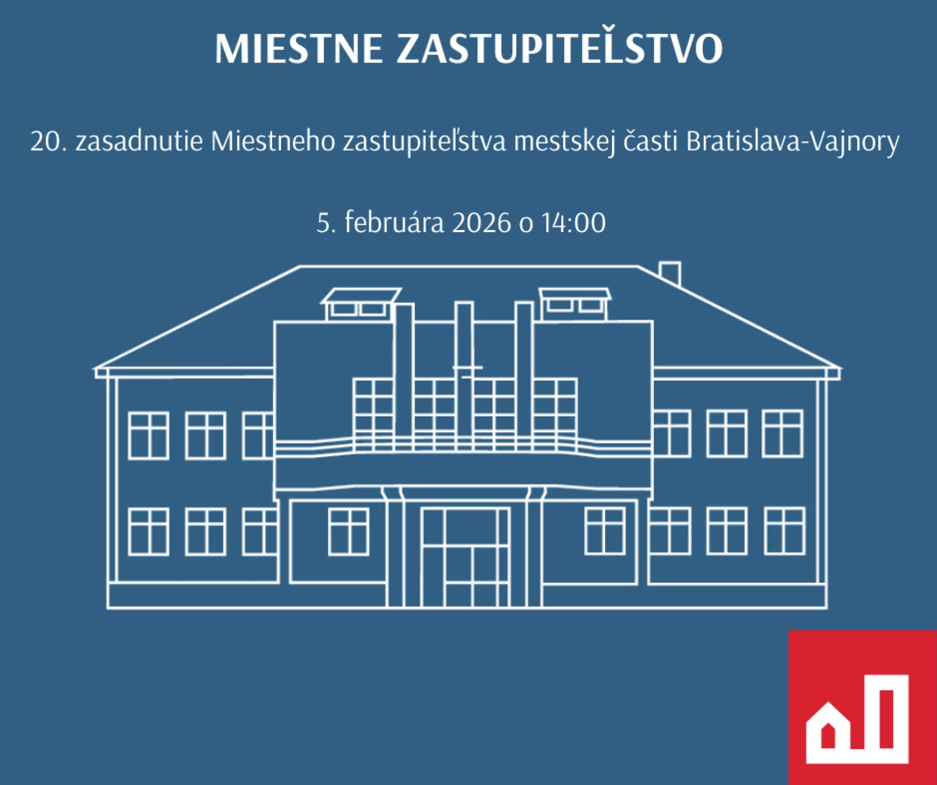 20. zasadnutie Miestneho zastupiteľstva mestskej časti Bratislava-Vajnory 