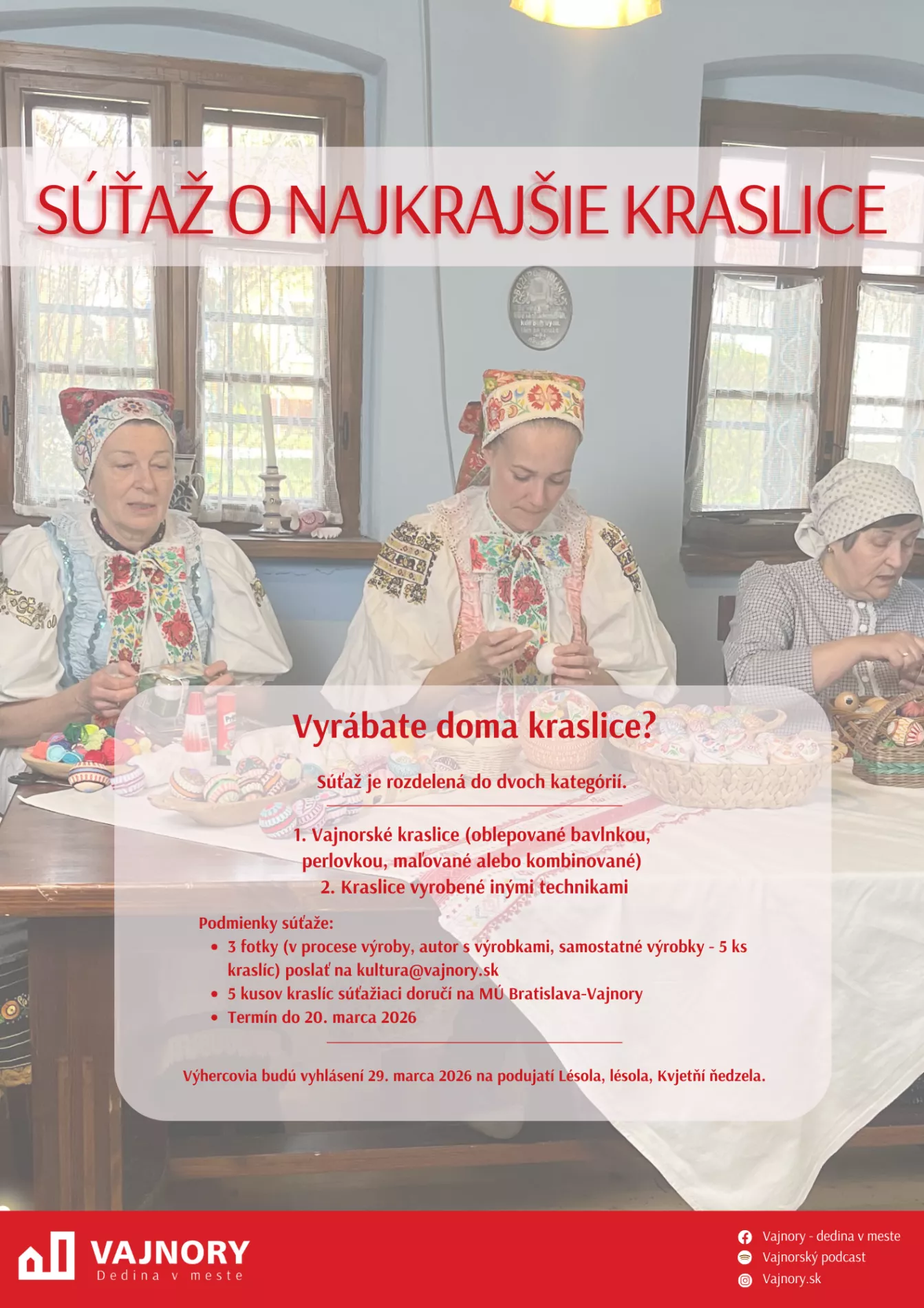 Súťaž o najkrajšie kraslice 2026