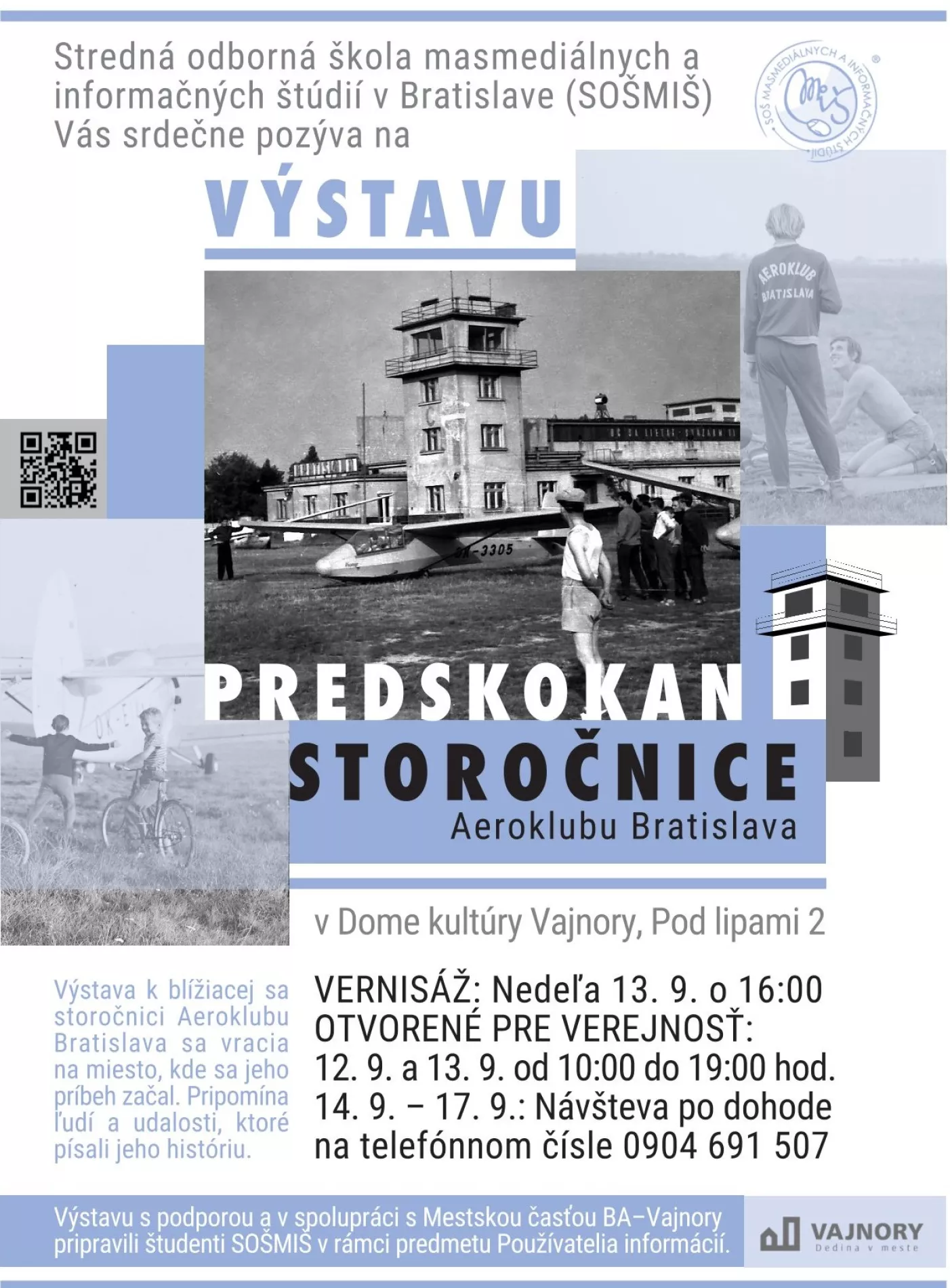 Výstava Predskokan storočnice Aeroklubu Bratislava.