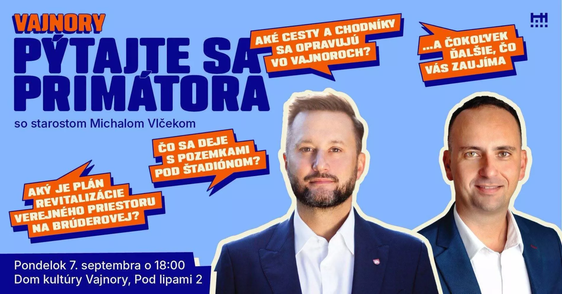 Pýtajte sa primátora - Vajnory 
