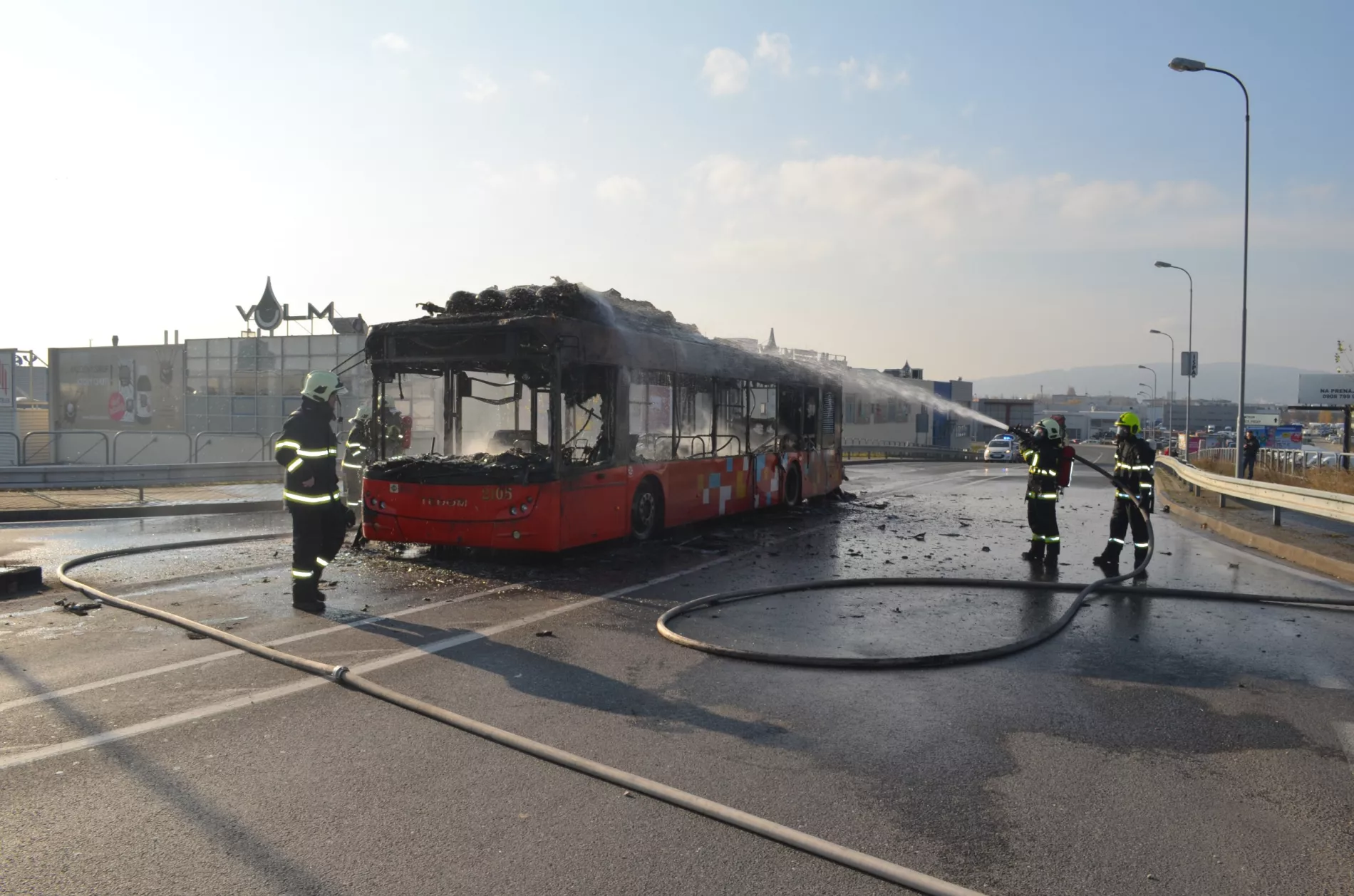 Požiar autobusu