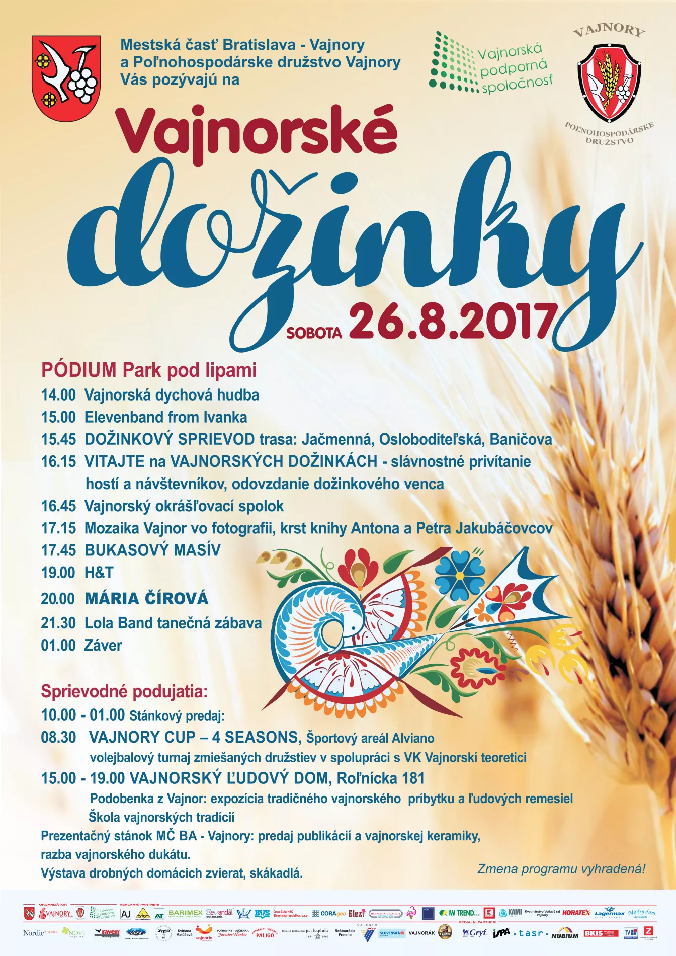 Dožinky 2017