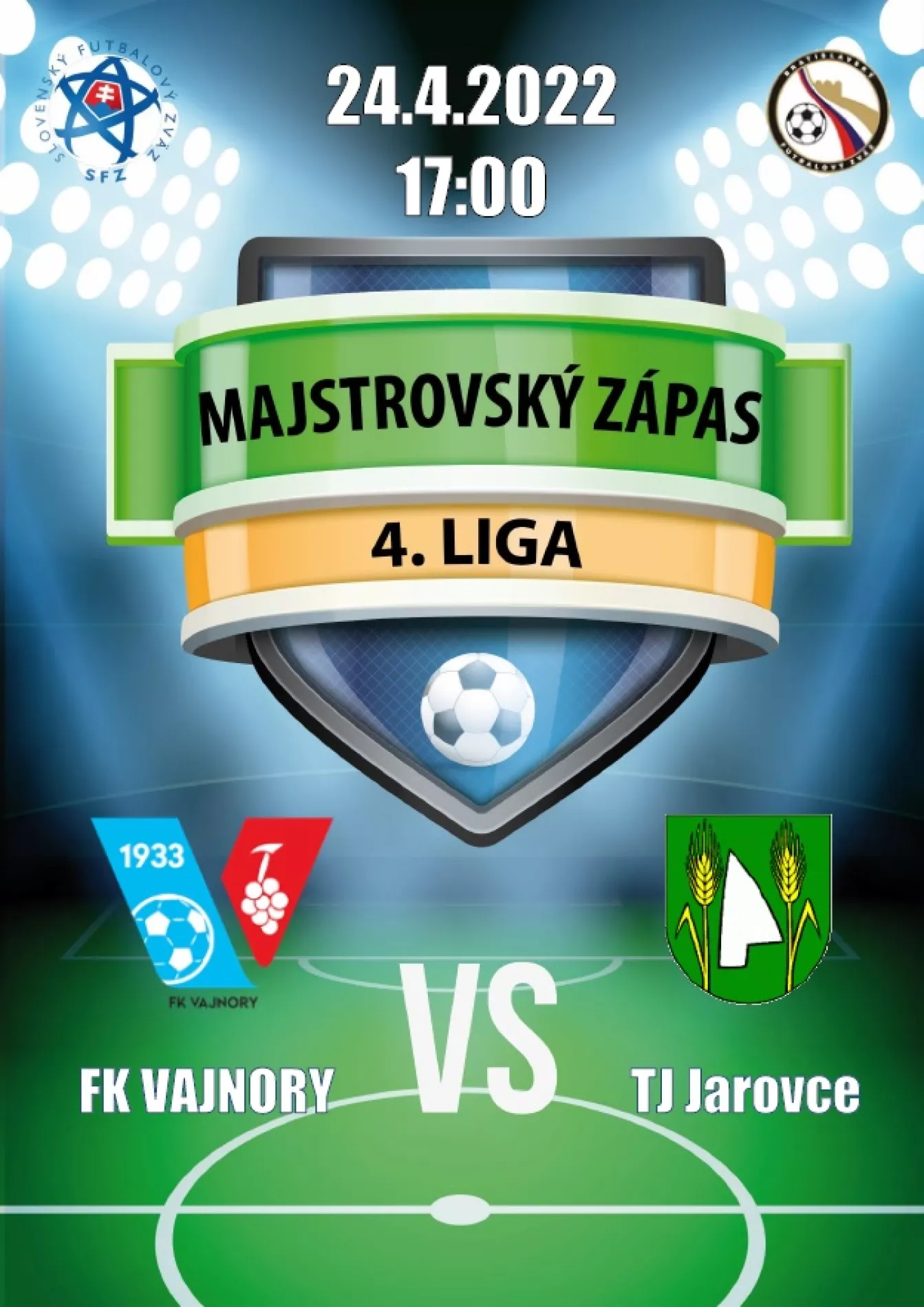 Futbalový zápas FK Vajnory vs. TJ Jarovce