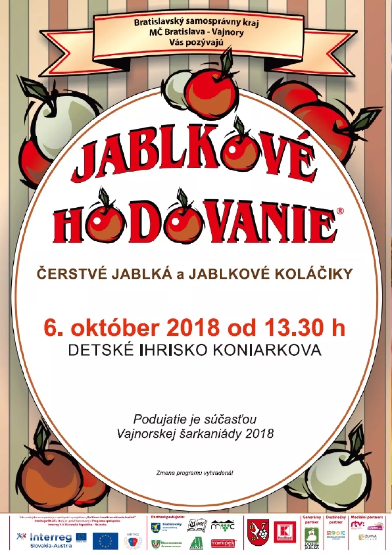 Jablkové hodovanie 6. október 2018