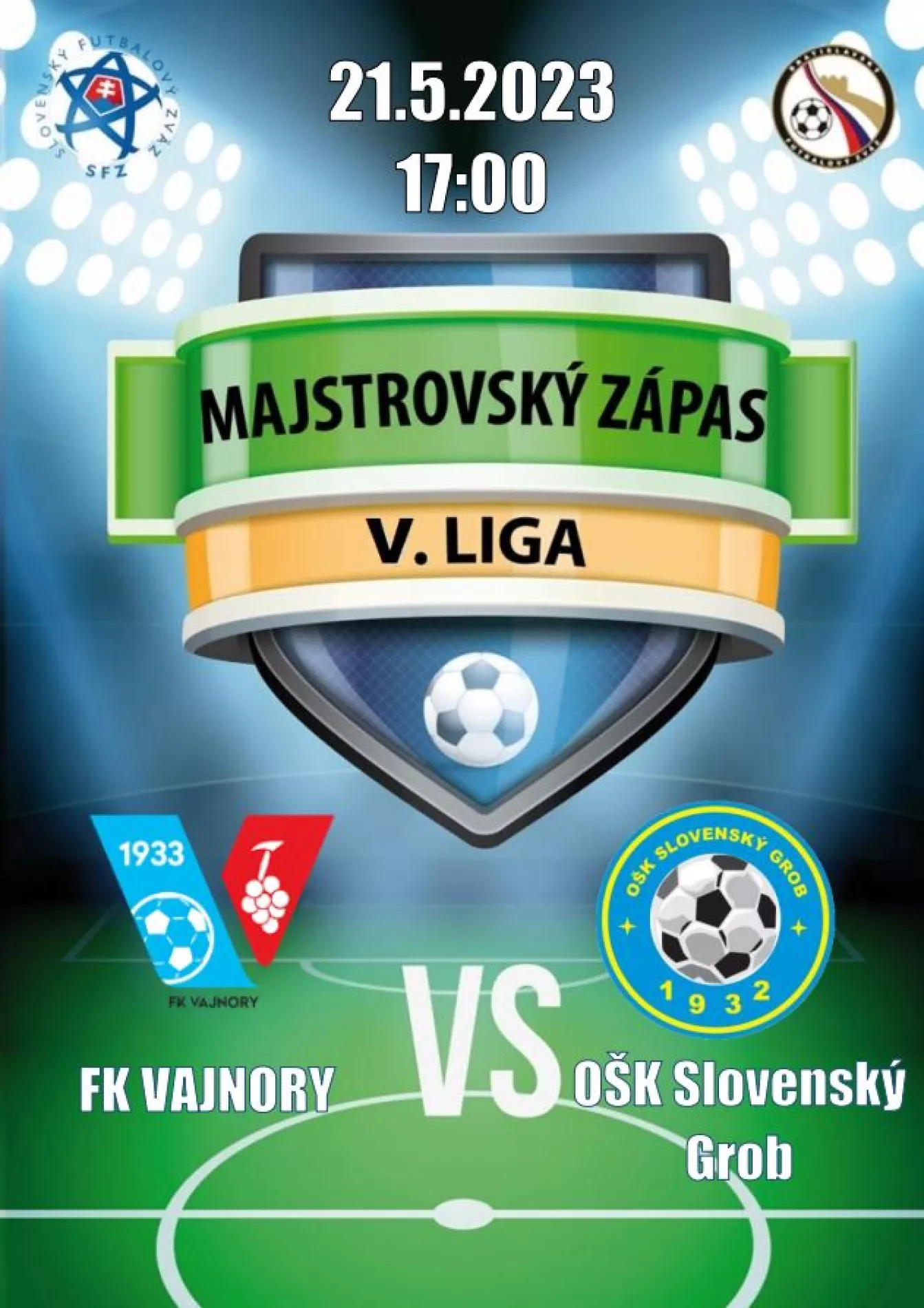  Futbalový zápas FK Vajnory vs. OŠK Slovenský Grob