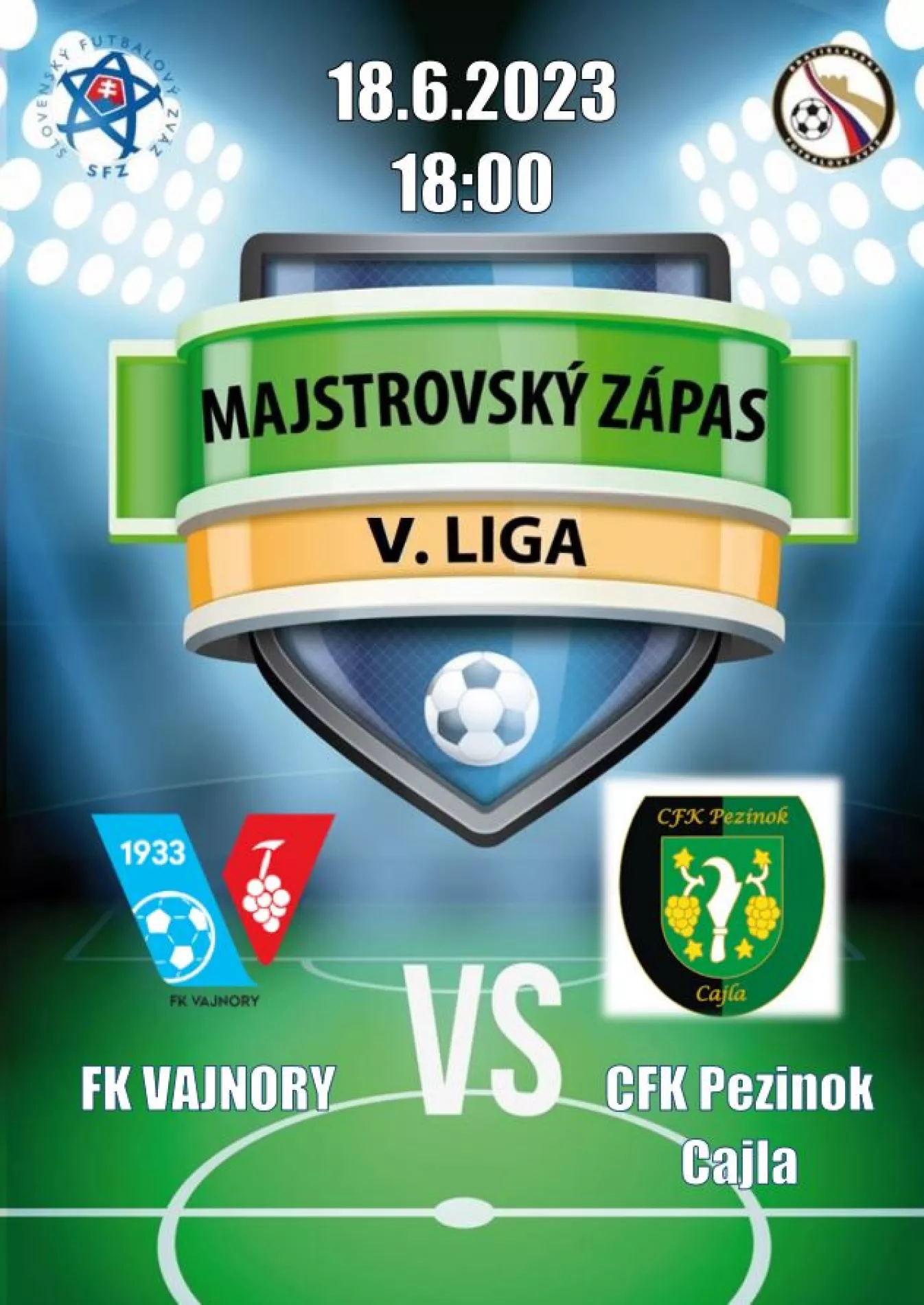  Futbalový zápas FK Vajnory vs. CFK Pezinok Cajla