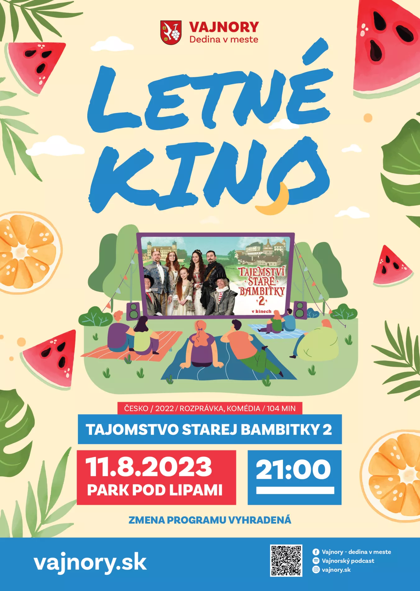 OPEN AIR Letné kino 2023: Tajomstvo starej bambitky 2