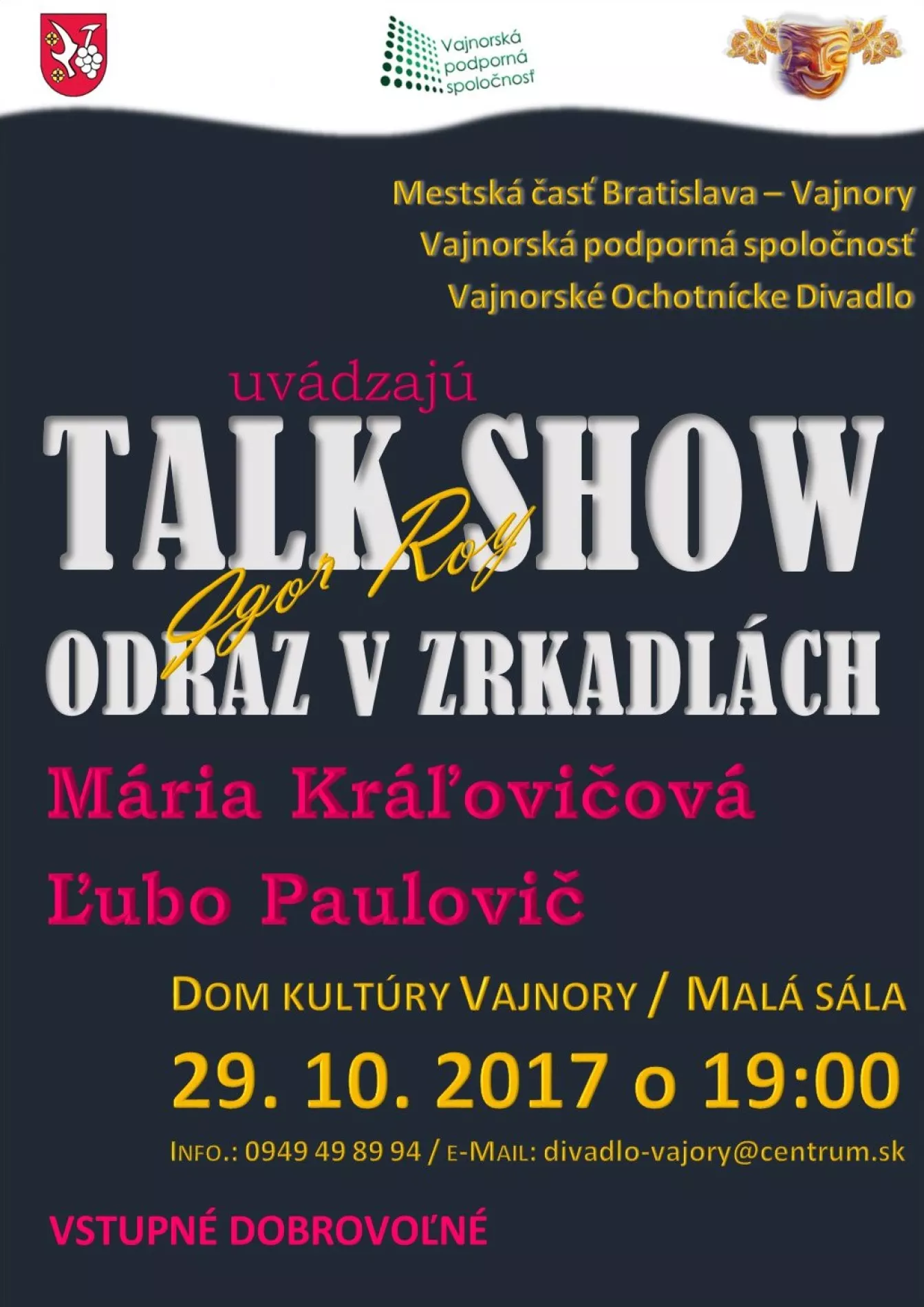 Talkshow: Odraz v zrkadlách 29. október 2017