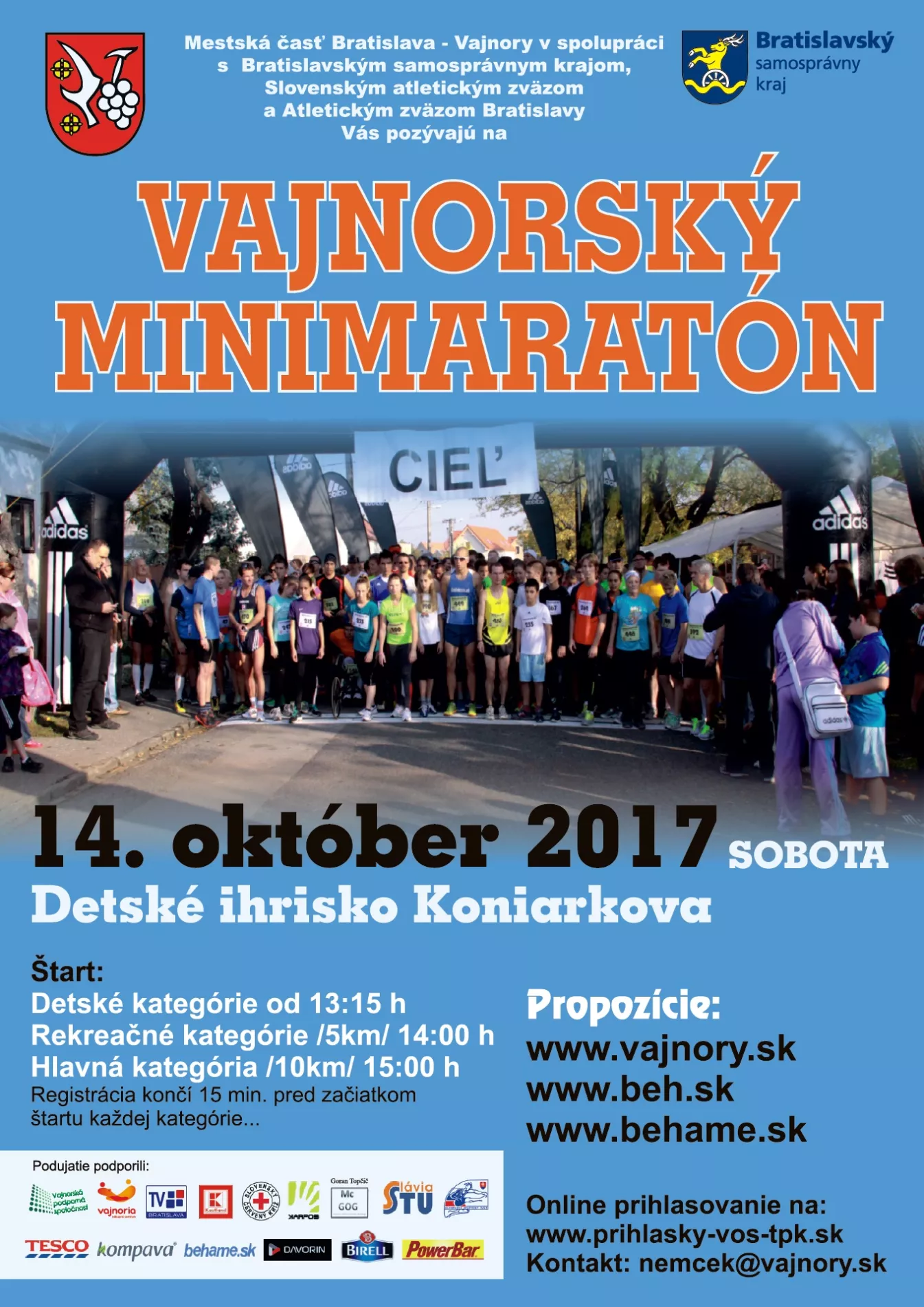 Vajnorský minimaratón 14. október 2017