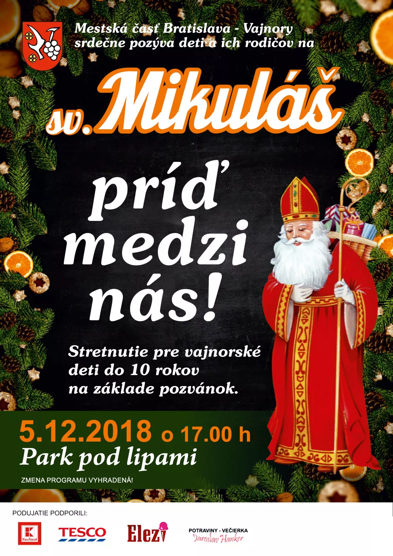 Stretnutie so sv. Mikulášom 5. decembra 2018
