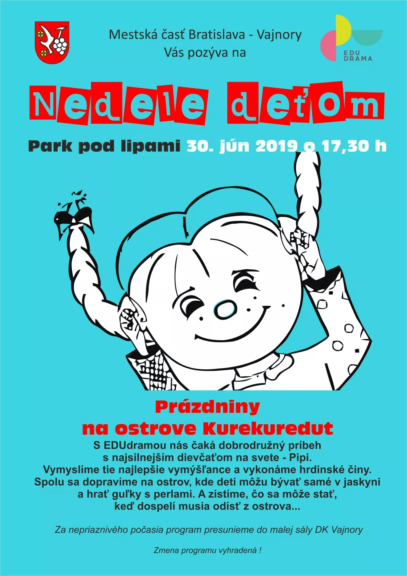 NEDELE DEŤOM 30. júna 2019