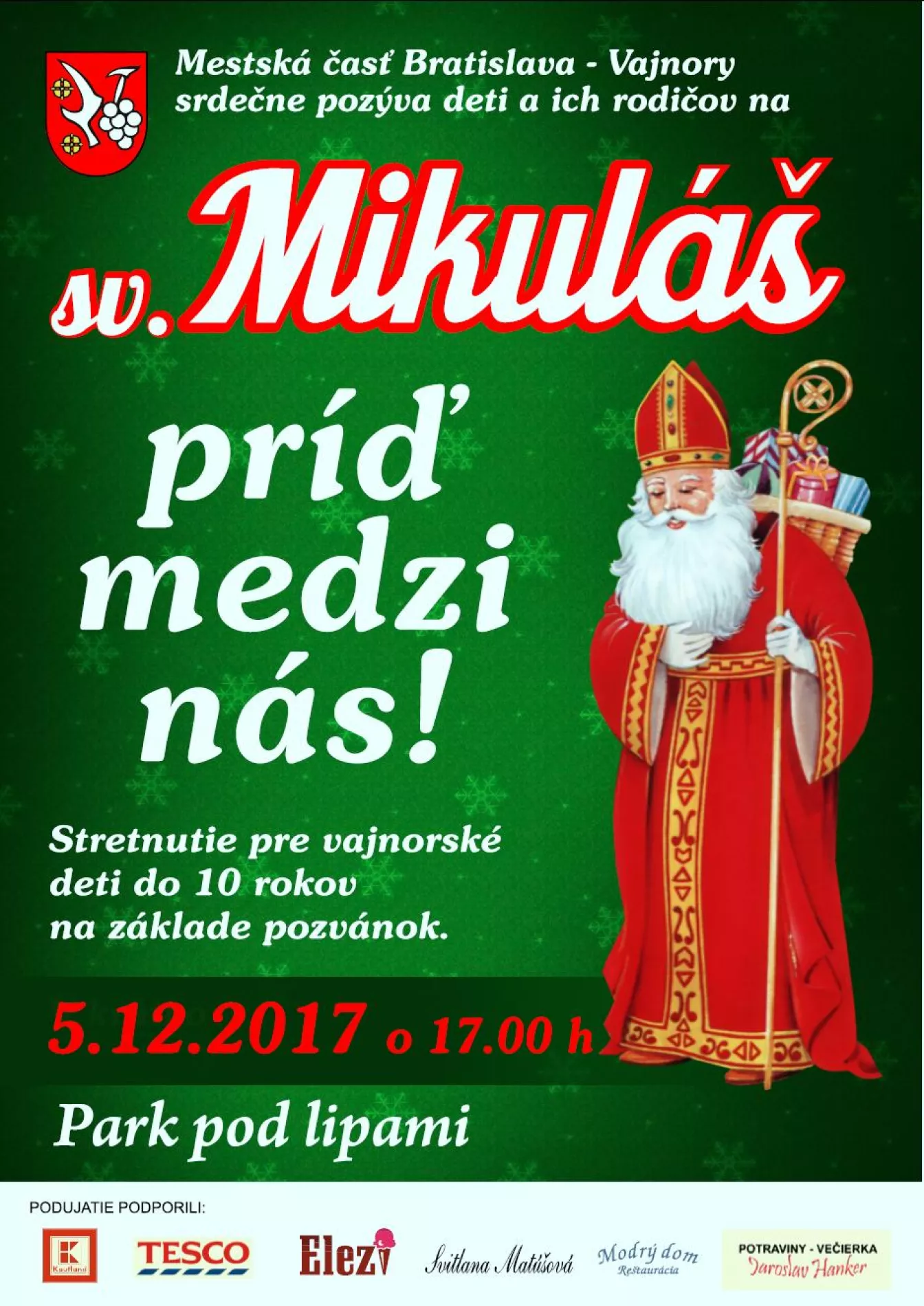 Sv. Mikuláš 5. decembra 2017