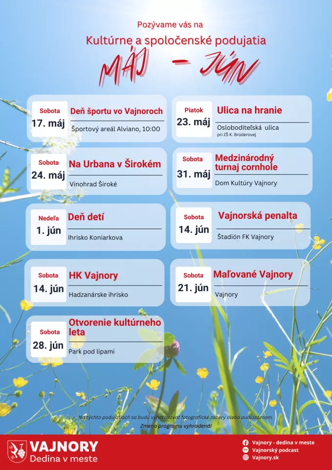 MÁJ/JÚN VO VAJNOROCH