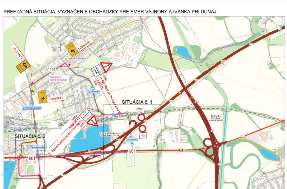 UZÁVIERKA ULICE PRI MLYNE