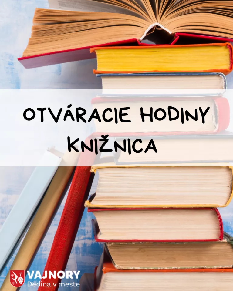 Otváracie hodiny knižnice počas prázdnin