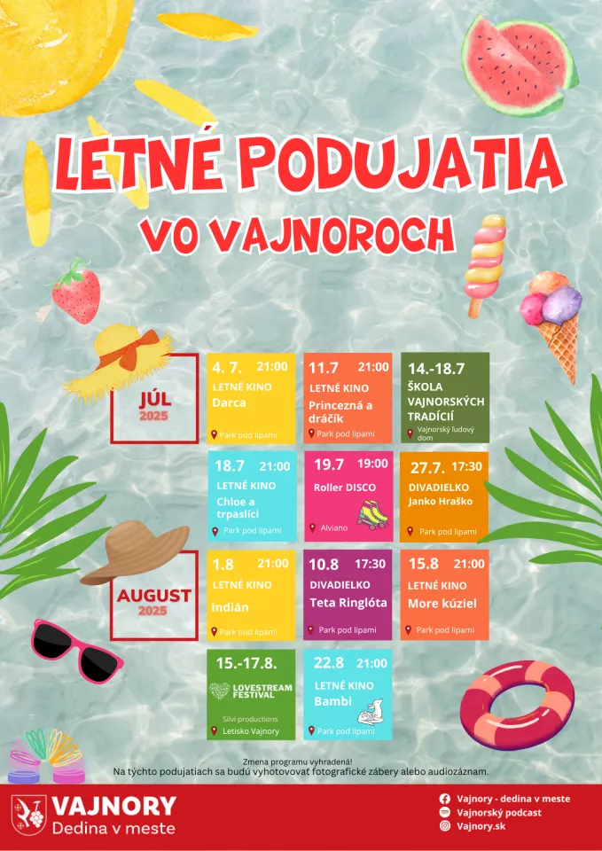 Kultúrne leto vo Vajnoroch