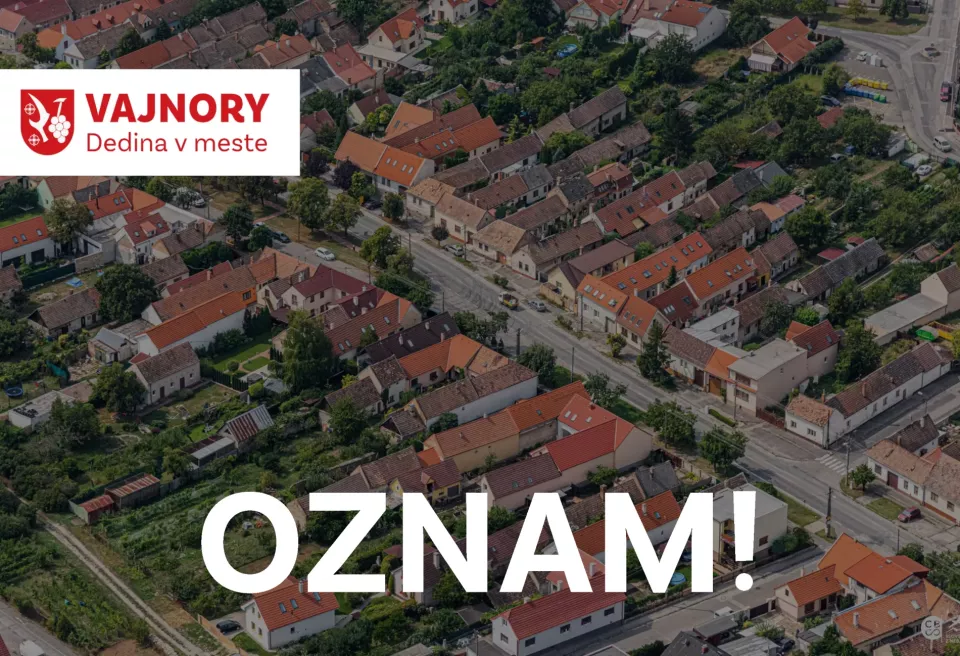Prehľad rozkopávok na území Mestskej časti Bratislava-Vajnory