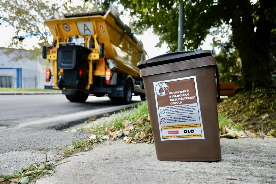Od 1. novembra sa sezónne mení interval odvozu kuchynského bioodpadu