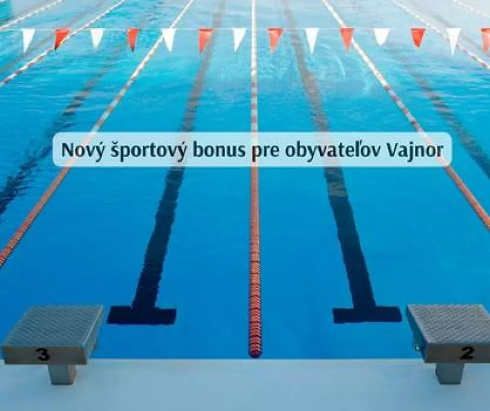 Nový športový bonus pre Vajnory na plavárni Na Pántoch