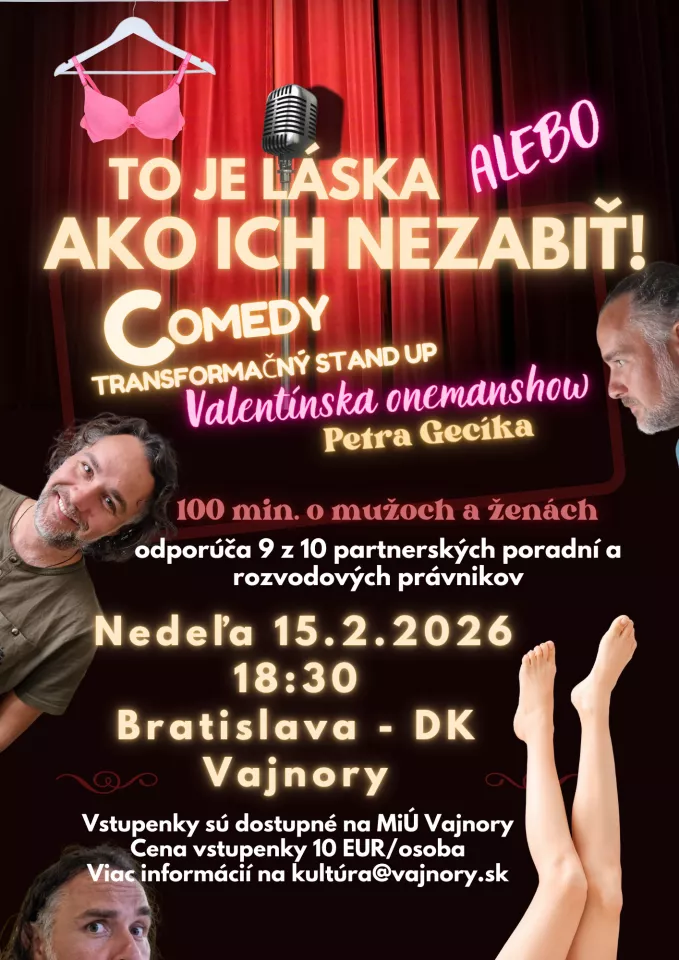 Transformačný stand up - To je láska alebo ako ich nezabiť