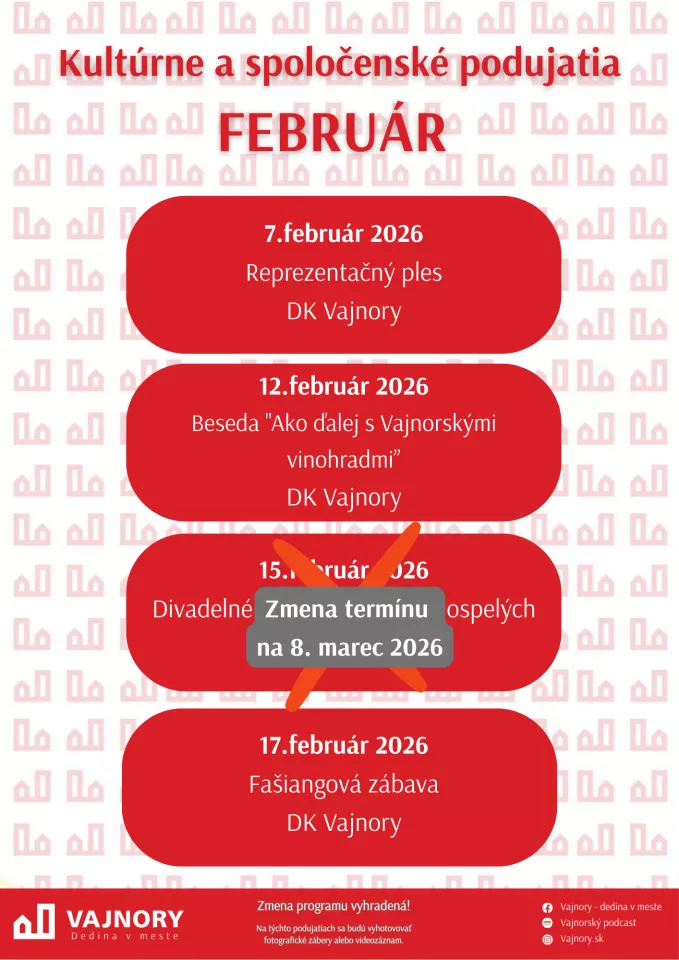 Februárové podujatia