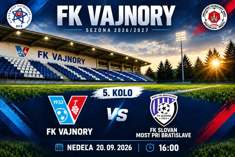 FK Vajnory vs FK Slovan Most pri Bratislave