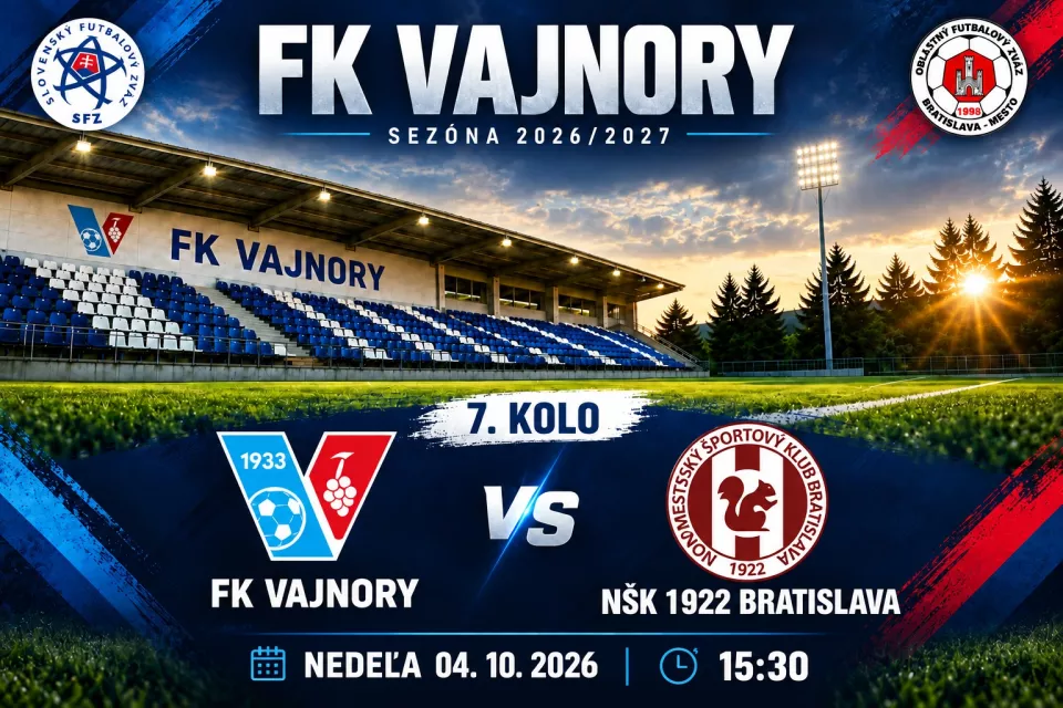 Pozývame na futbalový zápas