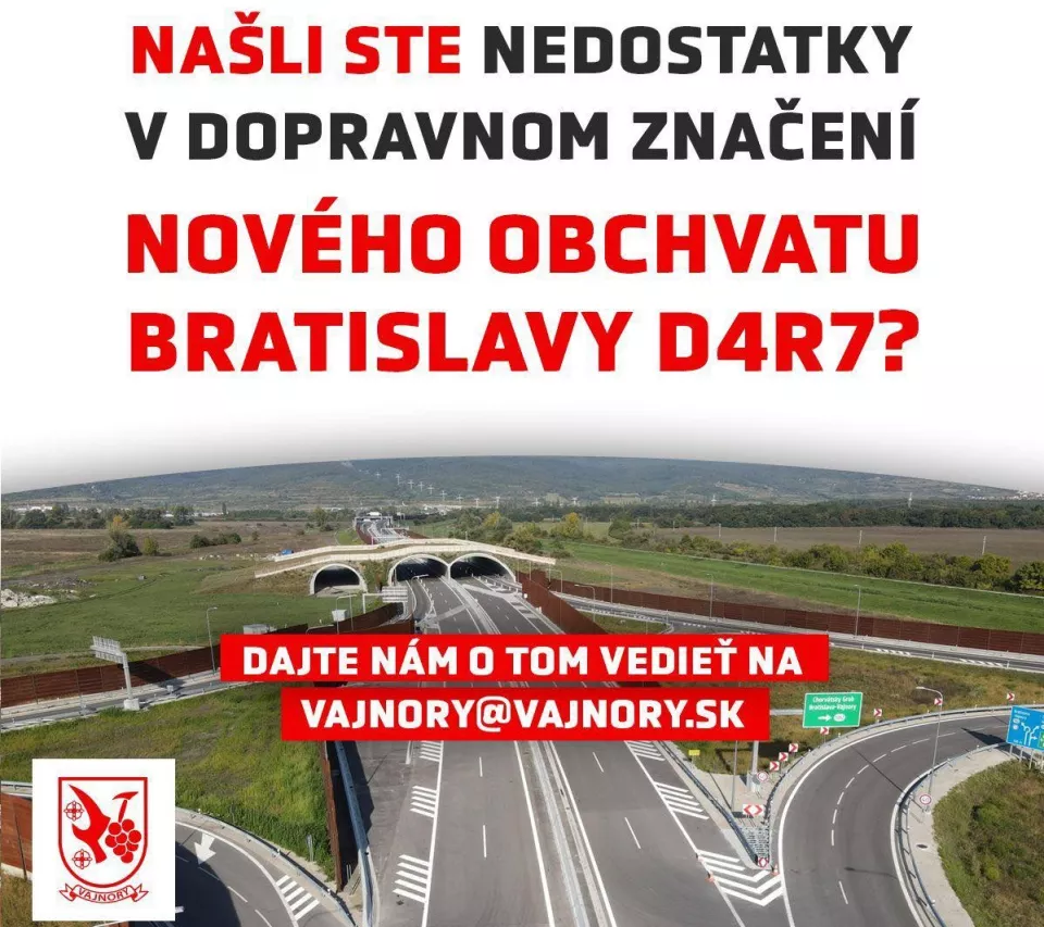 Napíšte nám vaše pripomienky k dopravnému značeniu D4R7