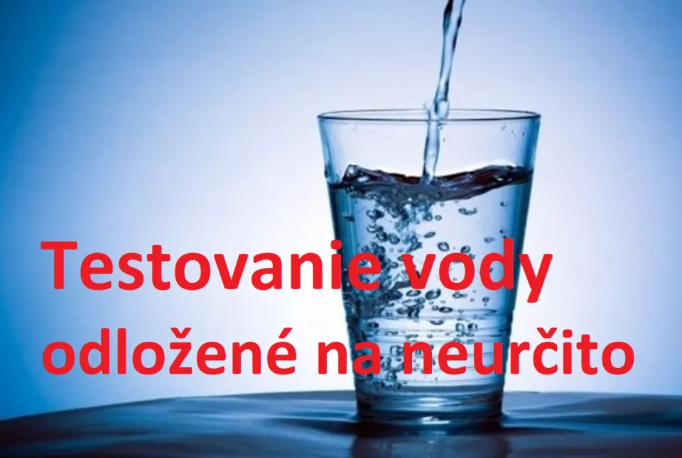 Svetový deň vody - presun termínu na neurčito