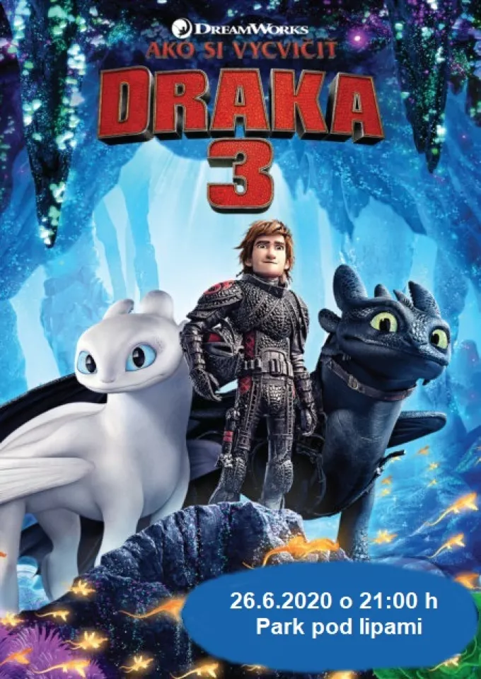 OPEN AIR Letné kino 2020: Ako si vycvičiť draka 3