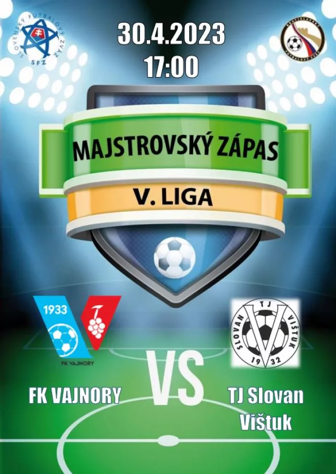   Futbalový zápas FK Vajnory vs. TJ Slovan Vištuk