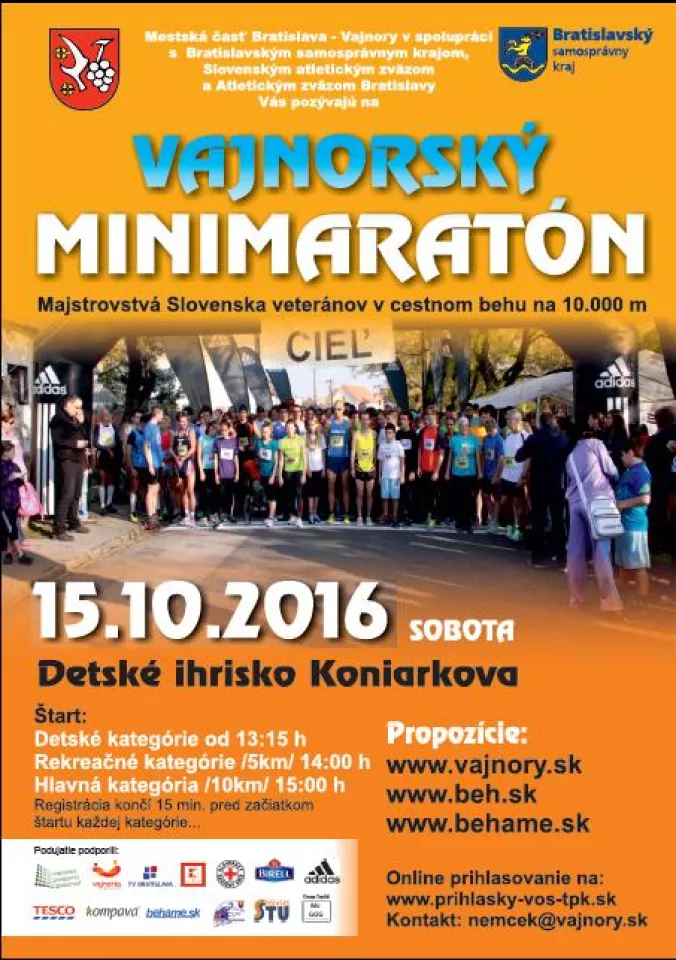 Vajnorský minimaratón 2016 