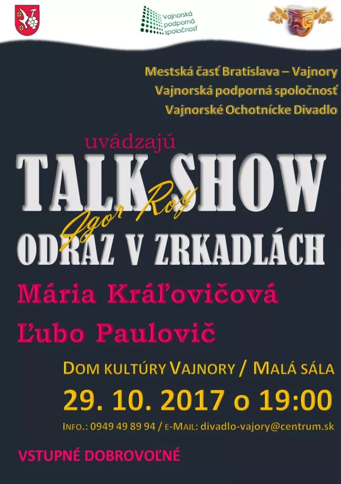Talkshow: Odraz v zrkadlách 29. október 2017