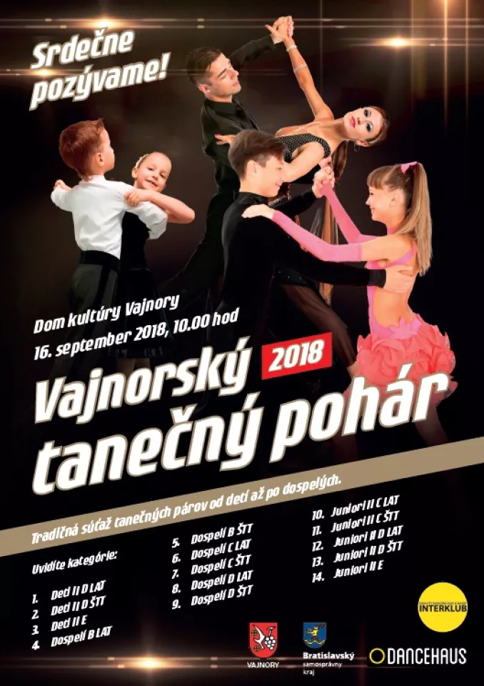 Vajnorský tanečný pohár 16.9.2018