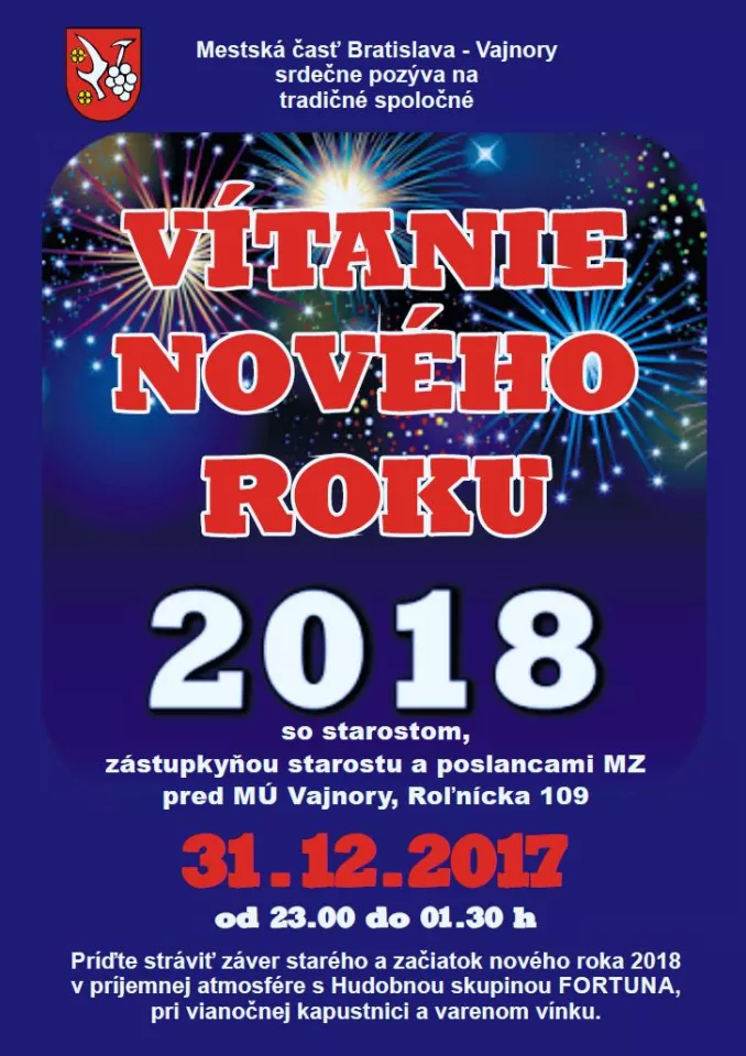 Vítanie nového roka 2018